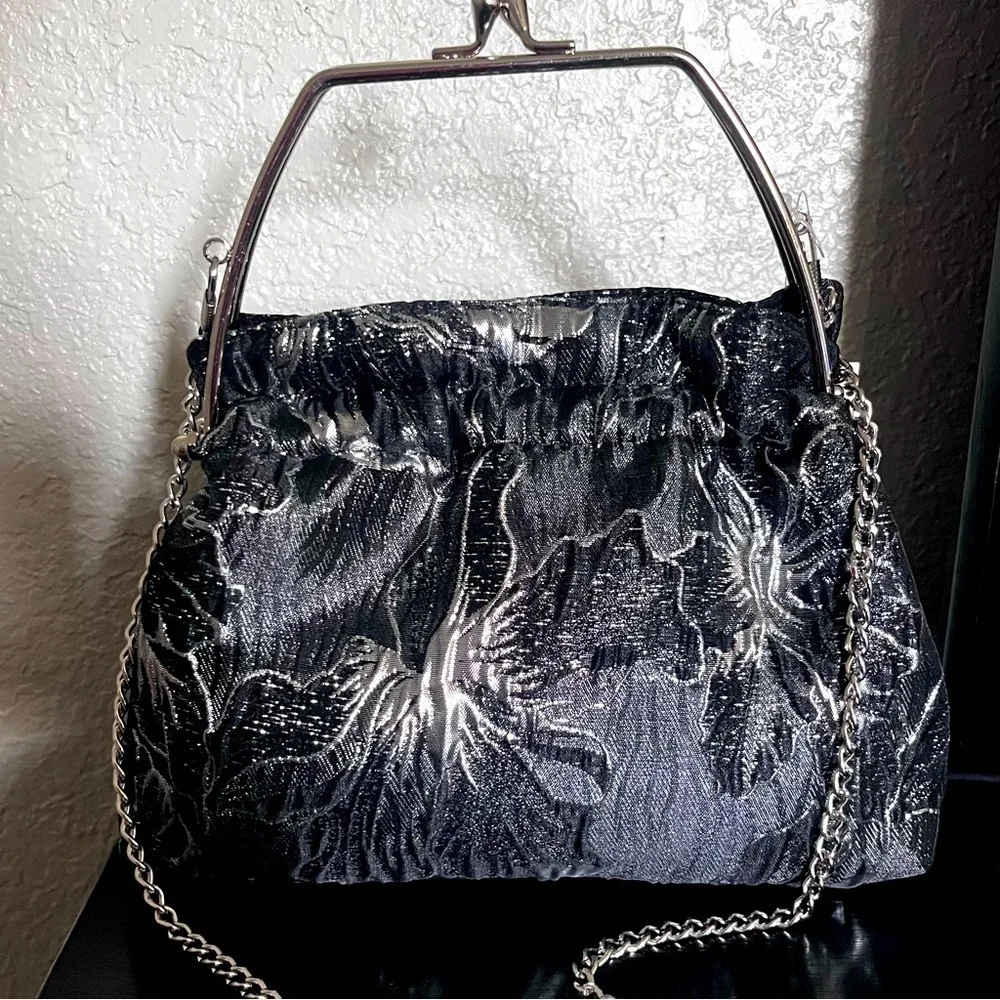 Prezzo Mini Satchel Glam Purse With Detachable Metal Strap